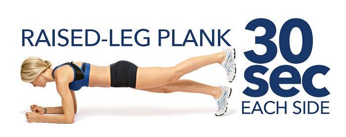 Raised-Leg Plank ลดพุง ซิคแพค