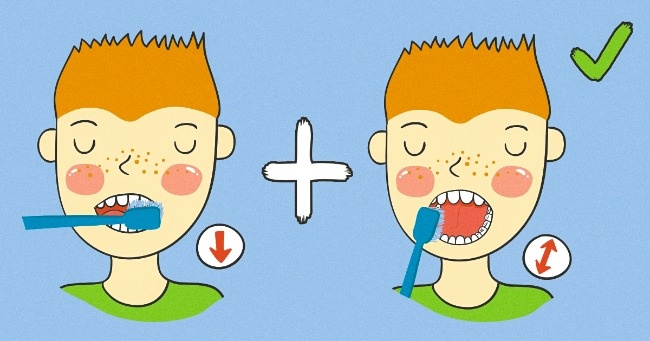 7. Brushing your teeth