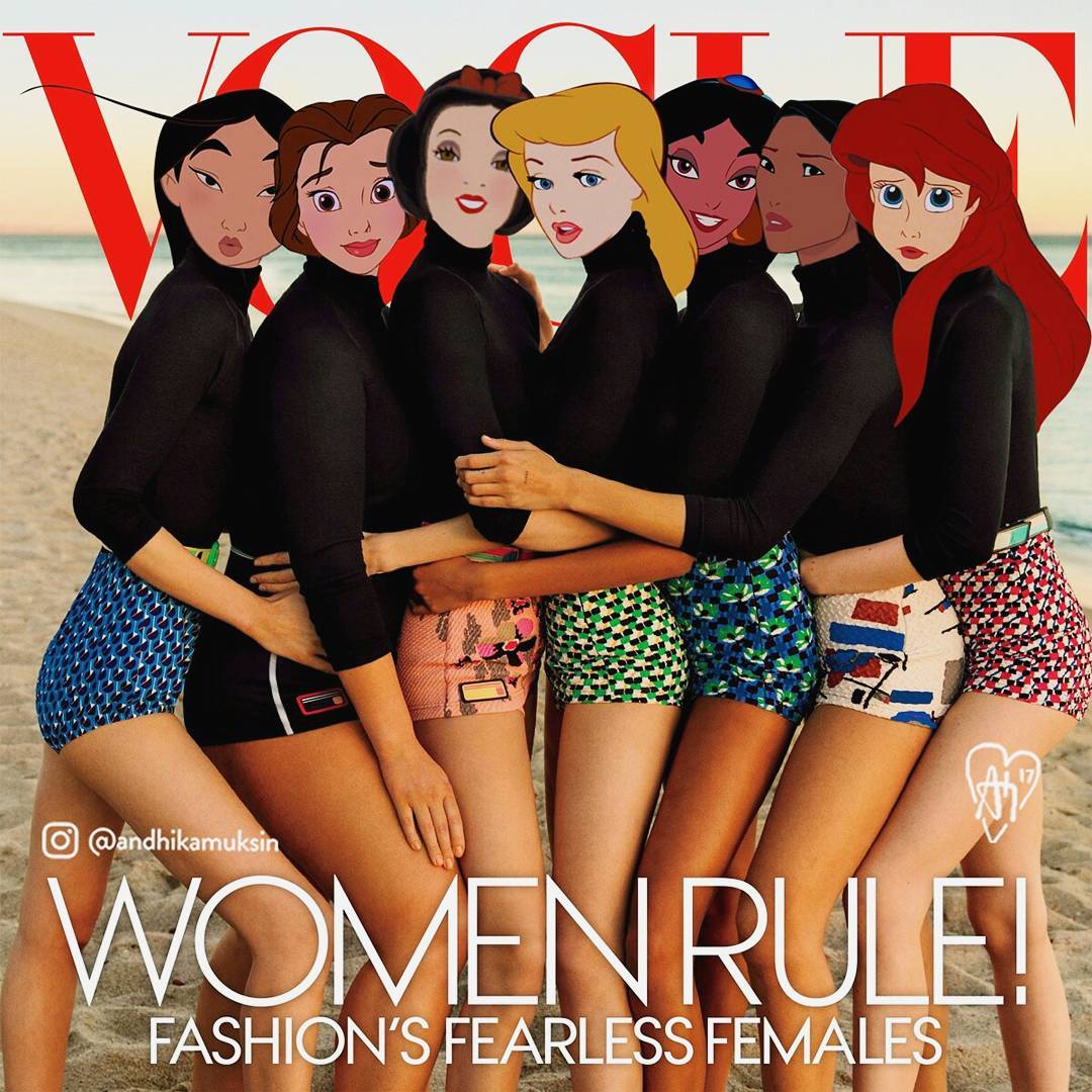 เหล่าเจ้าหญิงดิสนีย์บนปกนิตยสารแฟชั่นทรงอิทธิพล VOGUE
