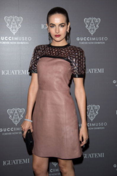SAO PAULO, BRAZIL - MAY 28: Camilla Belle attends the Gucci Museo "Forever Now" exhibit opening at the House's first temporary museo in Sao Paulo's JK Iguatemi Mall on May 28, 2014 in Sao Paulo, Brazil. (Photo by Venturelli/WireImage)