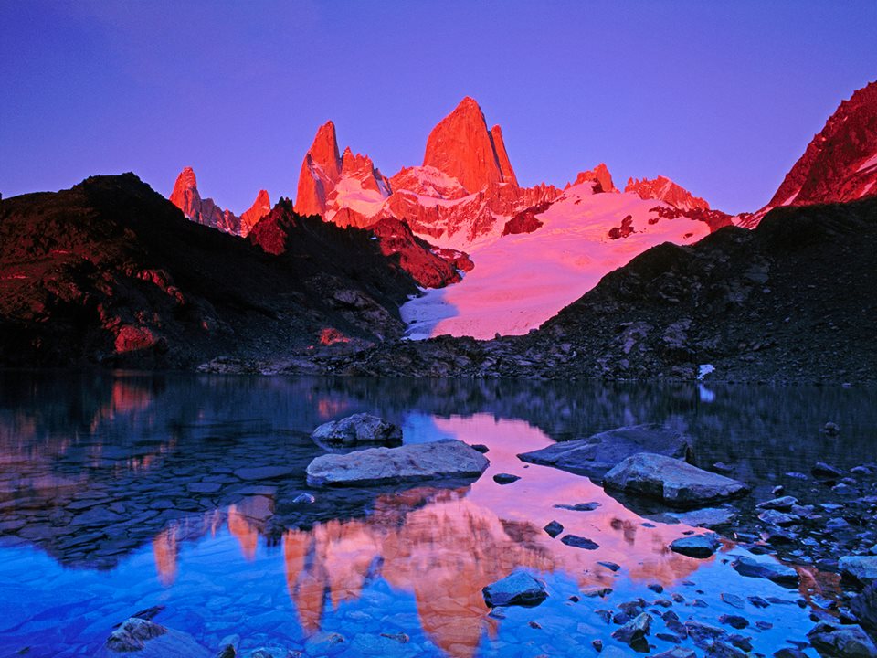 อุทยานแห่งชาติลอสเกรเชียเลส Los (Glaciares) ประเทศ อาร์เจนตินา