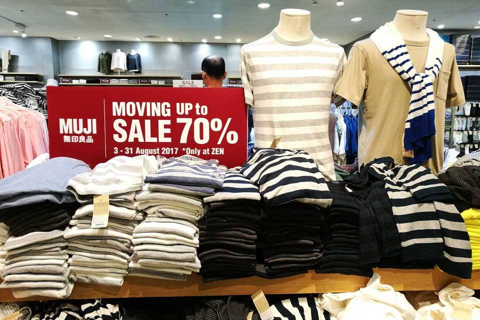 MUJI Sale Up 70%