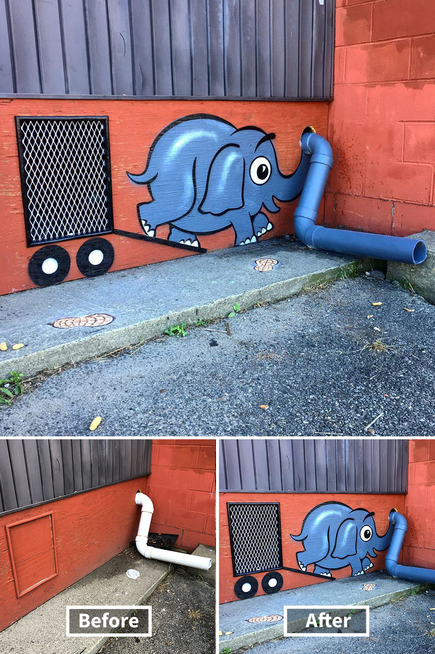 Street art-Tom bob-New york ช้าง