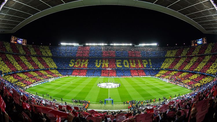 สนามบอล Camp Nou ทีมฟุตบอลบาร์เซโลน่า